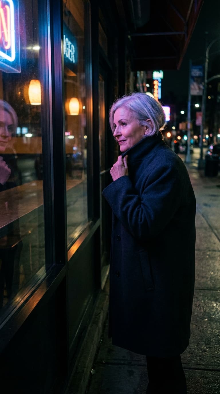 Shop window reflection