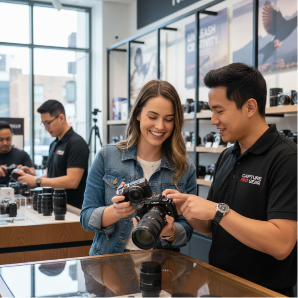 Capture Pro Gear camera store marketing