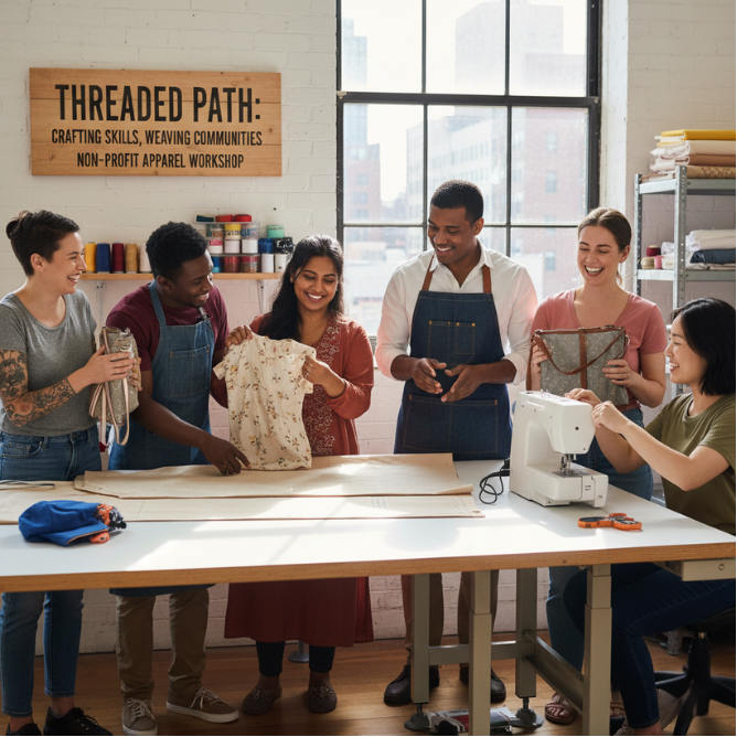 Threaded Path apparel workshop marketing